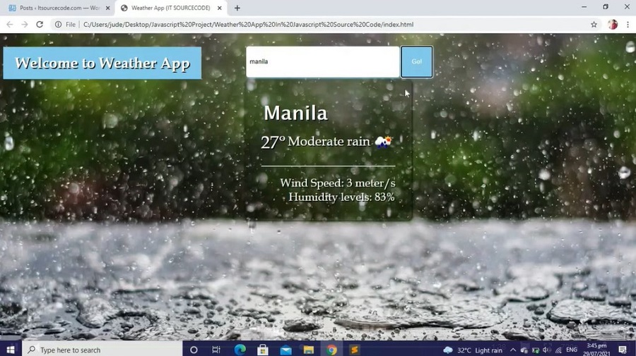 Weather App Project Preview (2)